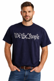 We The People Screen Printed T-Shirt | Patriotic Short Sleeve | 100% Cotton