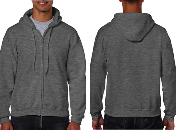 Gildan® Heavy Blend™ Adult Full Zip Hooded Sweatshirt 18600 – Life Prints  Designs